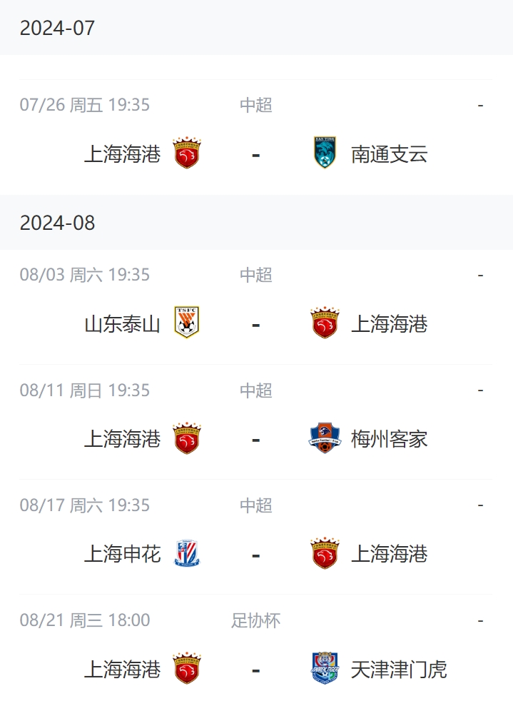 周五焦点战：海港vs南通，独享连胜纪录就在眼前